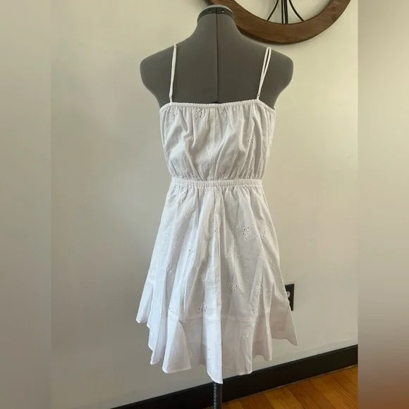 Express White Eyelet Mini Dress - Picture 4 of 9